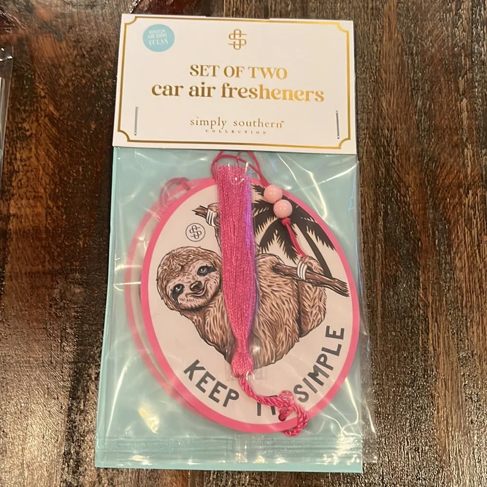 Simply Southern “Keep it Simple” Car Air Fresheners and Coasters Set - Picture 2 of 7